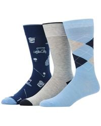 Perry Ellis - Patterned Golf Socks - Lyst