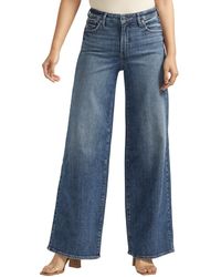 Silver Jeans Co. - Isbister High Rise Wide Leg Jeans - Lyst
