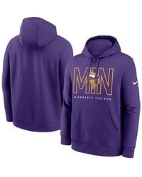 Nike - Minnesota Vikings Busted Play Club Fleece Pullover Hoodie - Lyst