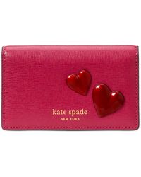 Kate Spade - Pitter Patter Smooth Leather Bifold Snap Wallet - Lyst