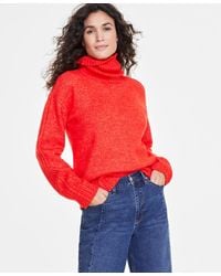 On 34th - Relaxed Ribbed-detail Turtleneck Sweater - Lyst