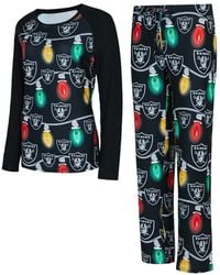 Concepts Sport - Las Vegas Raiders Garland Knit Raglan Long Sleeve T-shirt Pants Set - Lyst