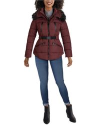 guess serenity faux fur coat