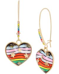 Details about   Rainbow Necklace 3 Pierced Earrings Set Gift Girls Teen Stocking Gold Tone Heart 