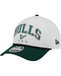 KTZ - White/green South Florida Bulls Arch Two-tone Rope 9forty A-frame M-crown Adjustable Hat - Lyst