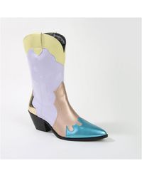 BERNESS - Kitty Western Mid-calf Boots - Lyst
