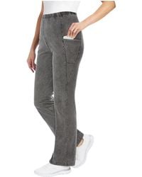Woman Within - Plus Size Tall Plus-size Stretch-cotton Knit Pull-on Bootcut Pocket leggings - Lyst