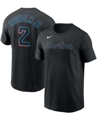 Nike - Jazz Chisholm Jr Miami Marlins Player Name Number T-shirt - Lyst