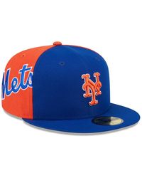 KTZ - Royal/orange New York Mets Gameday Sideswipe 59fifty Fitted Hat - Lyst