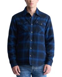 Buffalo David Bitton - Jalika Long Sleeve Button-front Plaid Shirt Jacket - Lyst