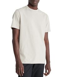 Calvin Klein - Smooth Cotton Solid Crewneck T-shirt - Lyst
