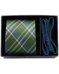 Ben Sherman - Â 2-piece Plaid Tie And Solid Pocket Square Half Box Set - Lyst