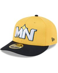 KTZ - Yellow/black Minnesota Twins City Connect Batting Practice Low Profile 59fifty Fitted Hat - Lyst