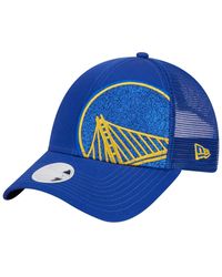 KTZ - Golden State Warriors Game Day Sparkle Logo 9forty Adjustable Hat - Lyst