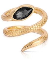 Ettika - 18k Gold-tone Marquise Coiled Ring - Lyst
