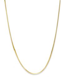 Giani Bernini 18k Gold Over Sterling Silver Necklace, 16" Thin Snake Chain Necklace - Metallic