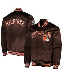 Tommy Hilfiger Black Philadelphia Eagles Full-zip Varsity Jacket