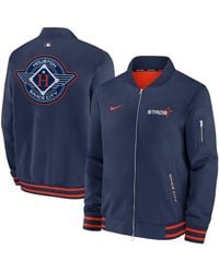 Nike - Houston Astros 2025 City Connect Authentic Collection Full-zip Bomber Jacket - Lyst