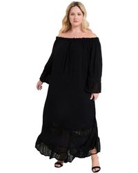 June + Vie - June + Vie June + Vie Off-the-shoulder Maxi Dress - Lyst