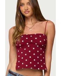Edikted - Jinx Polka Dot Open-back Top - Lyst