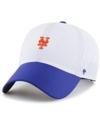 '47 - White/royal New York Mets Vista Mini Clean Up Brrr Adjustable Hat - Lyst
