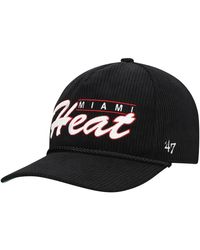 '47 - Miami Heat Double Header Sidepatch Cord Hitch Adjustable Hat - Lyst
