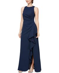 Alex Evenings - Ruched Ruffled Gown - Lyst