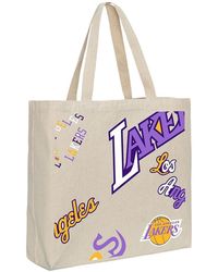 Mitchell & Ness - Los Angeles Lakers Team Logo Tote Bag - Lyst