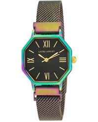 Laura Ashley - Octagon Alloy Mesh Bracelet Watch 25mm - Lyst