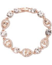 Givenchy - Rose Gold-tone Mixed Crystal Flex Bracelet - Lyst