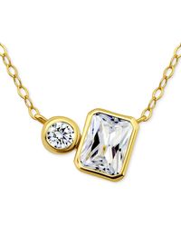 Giani Bernini - Cubic Zirconia Collar Necklace - Lyst