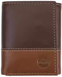 Timberland - Two-tone Trifold Leather Wallet - Lyst