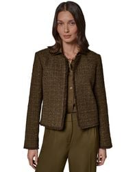 Donna Karan - Petite Cropped Open-front Jacket - Lyst