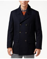 Michael Kors - Classic Fit Double-breasted Wool Blend Peacoats - Lyst