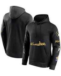 Fanatics - Branded Black Milwaukee Brewers Wild Winner Pullover Hoodie - Lyst