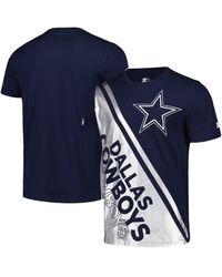 Starter - Navy/silver Dallas Cowboys Finish Line Extreme Graphic T-shirt - Lyst