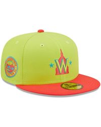 KTZ - Green And Red Washington Nationals 2008 Inaugural Season Cyber Highlighter 59fifty Fitted Hat - Lyst