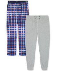 Gap - 2-pk. Plaid Straight-leg Pajama Pants + jogger - Lyst