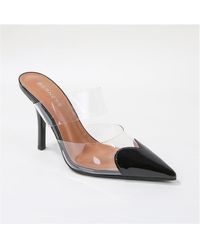 BERNESS - Canice Heart Tipped Clear Mules - Lyst