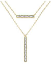 Macy's - 2-pc. Diamond Necklace Set (1/4 Ct. T.w. - Lyst