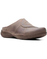 Clarks Sillian Wild Clog in Pewter (Brown) | Lyst