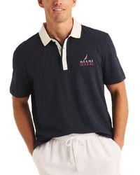 Nautica - Miami Vice X Short-sleeve Contrast-trim Polo Shirt - Lyst