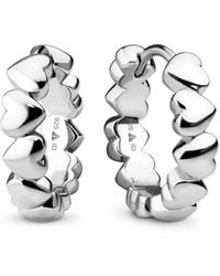 DEVATA - Sweet Heart Hoop Earrings - Lyst