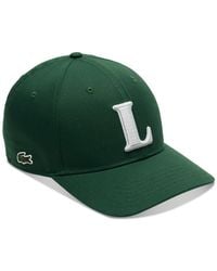 Lacoste - Contrast Logo Twill Baseball Cap - Lyst