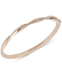 Givenchy - Pave Twist Bangle Bracelet - Lyst
