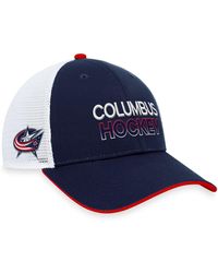 Fanatics - Columbus Blue Jackets Authentic Pro Rink Trucker Adjustable Hat - Lyst