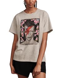 Lucky Brand - Floral Bowie Graphic Boyfriend T-shirt - Lyst