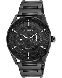 Citizen - Men's Black Stainless Steel Bracelet Watch 42mm - Lyst
