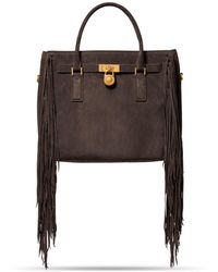 Michael Kors - Hamilton Moderne Large Suede Satchel - Lyst