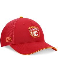Fanatics - Red Calgary Flames 2024 Nhl Draft On Stage Trucker Adjustable Hat - Lyst